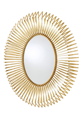 مرآة أندرياس بتصميم أوراق ذهبية 